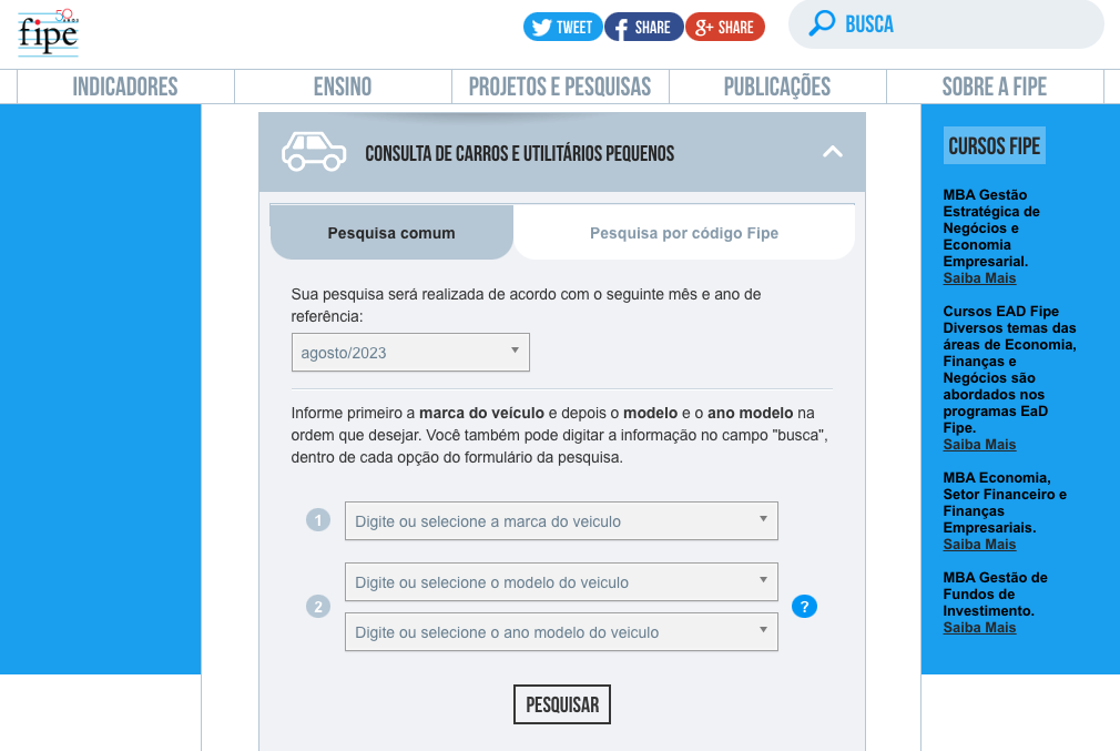 Tabela Fipe: o que é e como calcular o preço dos automóveis